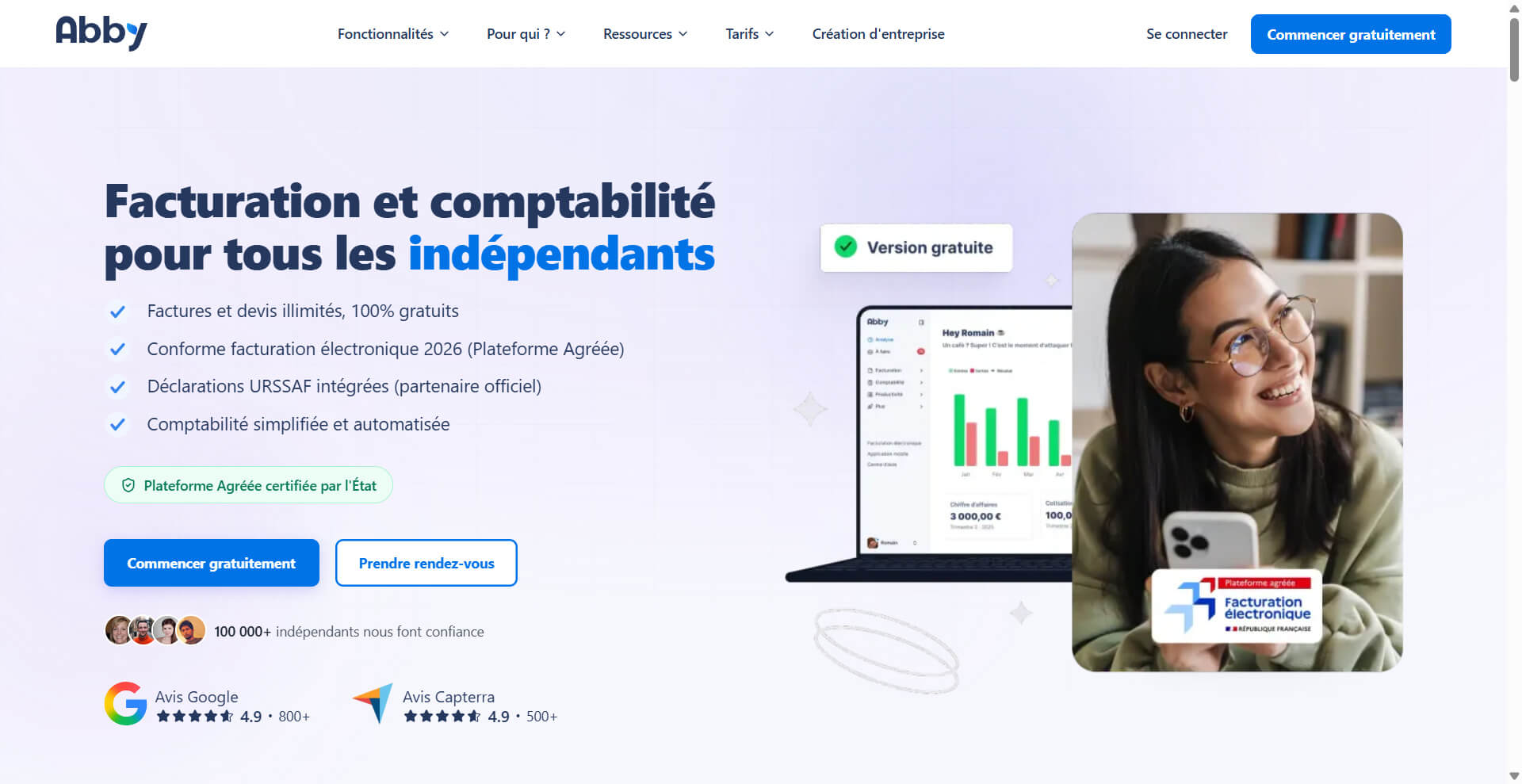 Abby, application gratuite