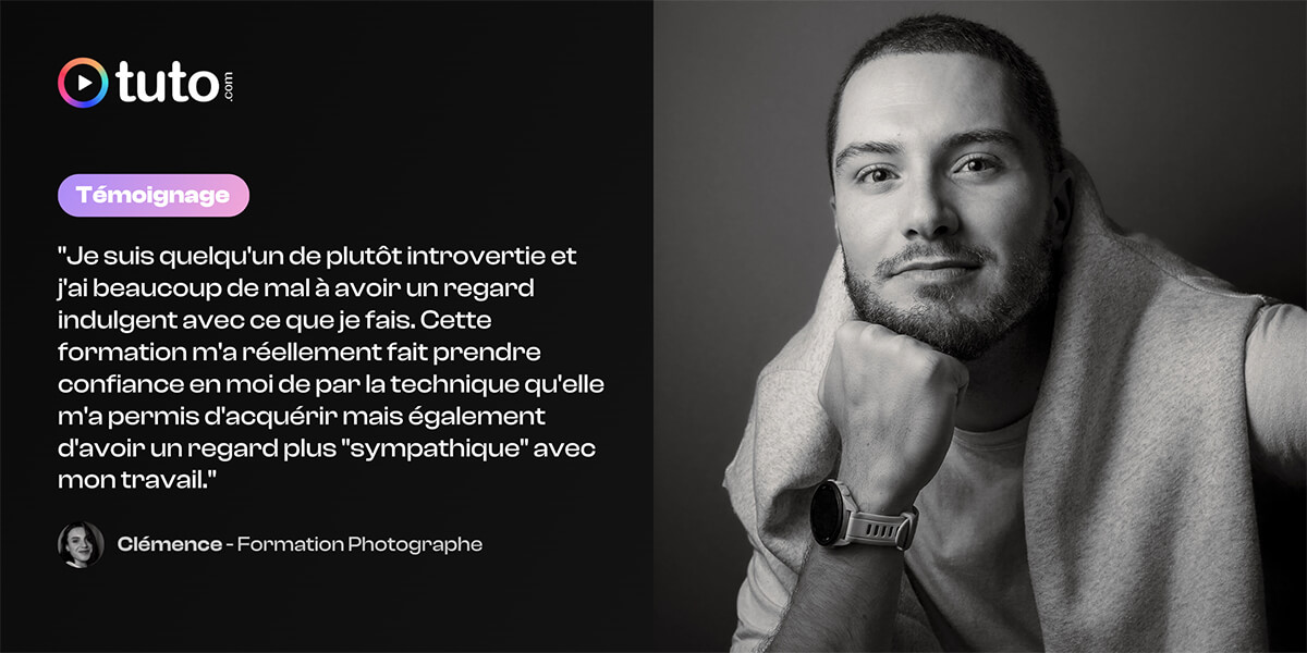 Retour d'expérience qui a suivi la formation Photographe sur Tuto.com