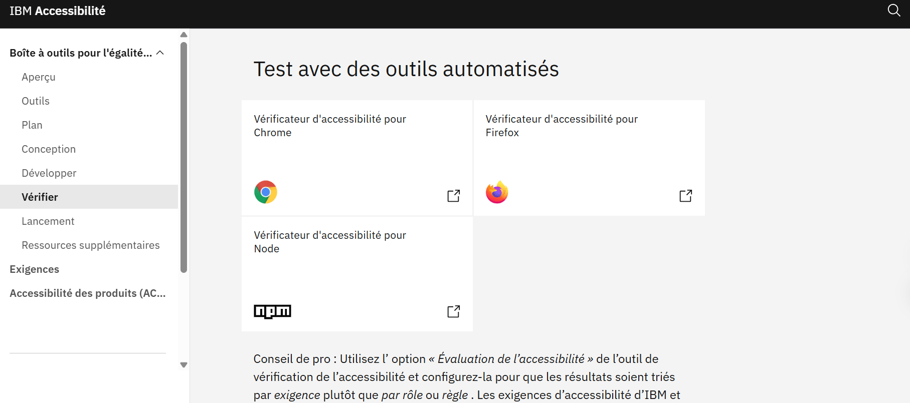 IBM Equal Access Accessibility Checker