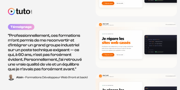 Reconversion à 57 ans : le pari réussi d’Alain dans le développement web