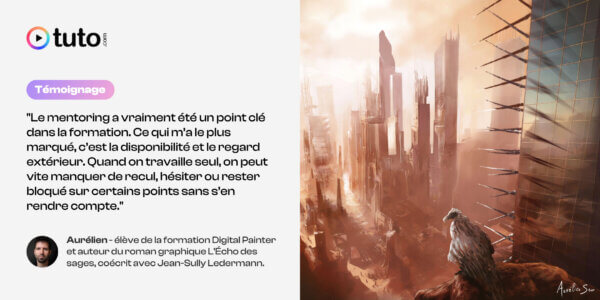 De la formation Digital Painter à la sortie de son premier roman graphique avec son frère : le parcours d'Aurélien