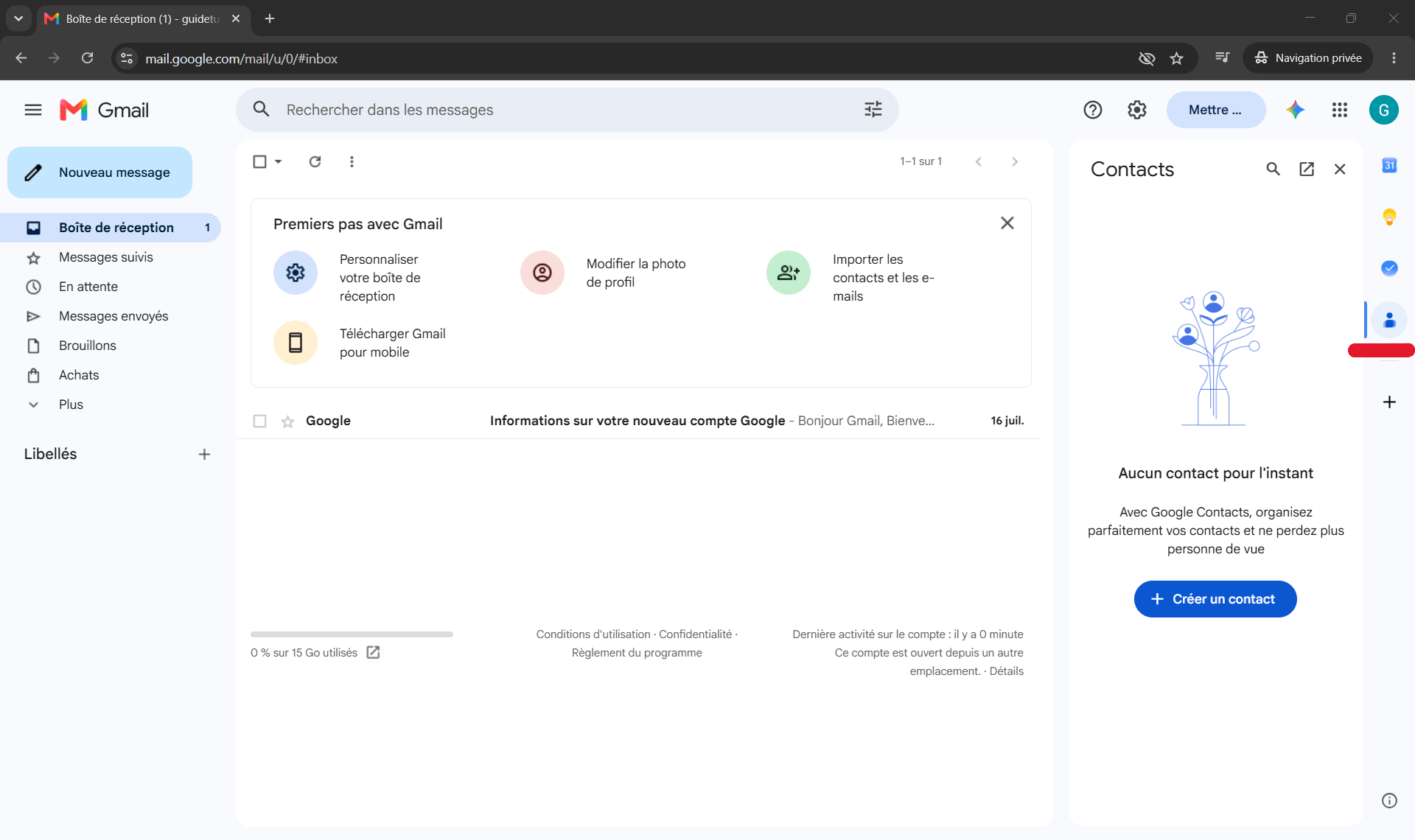 Créer et gérer ses contacts Gmail