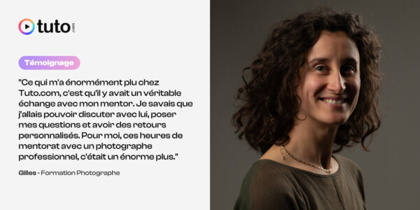 De la photo amateur au portrait en studio : le déclic de Gilles grâce au mentorat