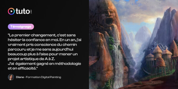 De la peinture traditionnelle au digital painting : le parcours de Diane