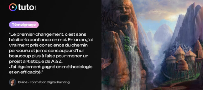 De la peinture traditionnelle au digital painting : le parcours de Diane Retour d'expérience de Diane qui a suivi la formation Digital Painter sur Tuto.com