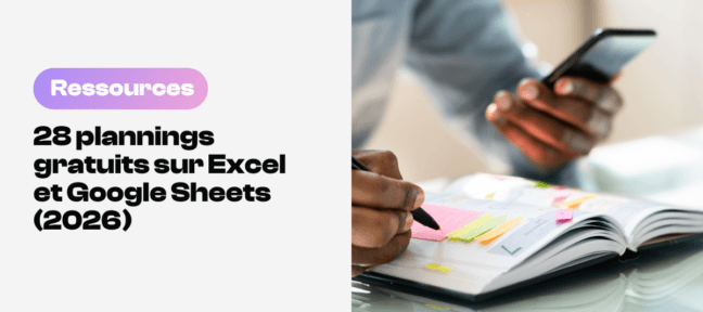 Plannings gratuits pour Excel et Google Sheets