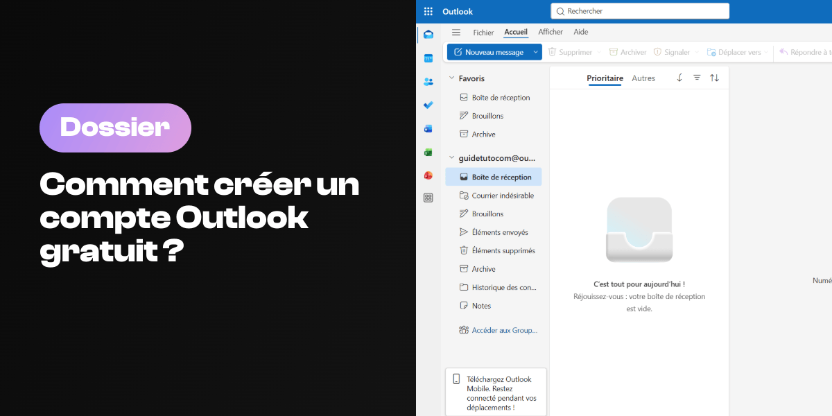 Créer un compte Outlook gratuit