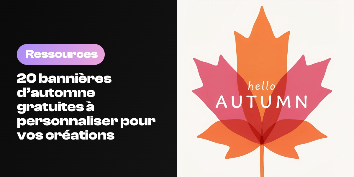 20 bannières d’automne gratuites à personnaliser pour vos créations