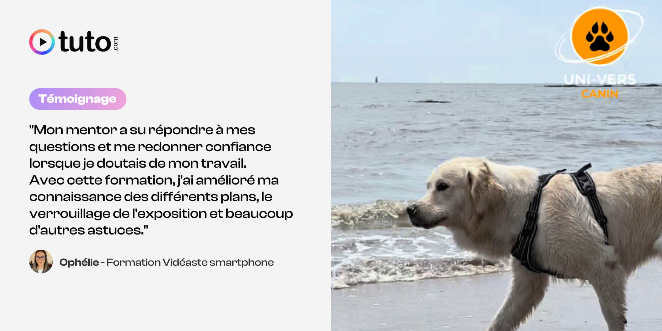 Formation Vid&eacute;aste avec son smartphone, le t&eacute;moignage d'Oph&eacute;lie 