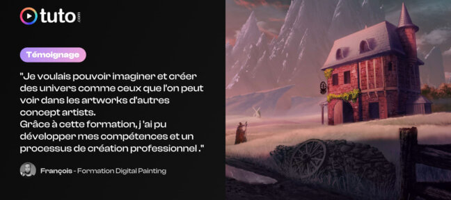 Du tatouage au concept art : la reconversion de François Temoignage de François, élève sur le parcours Digital Painter sur Tuto.com