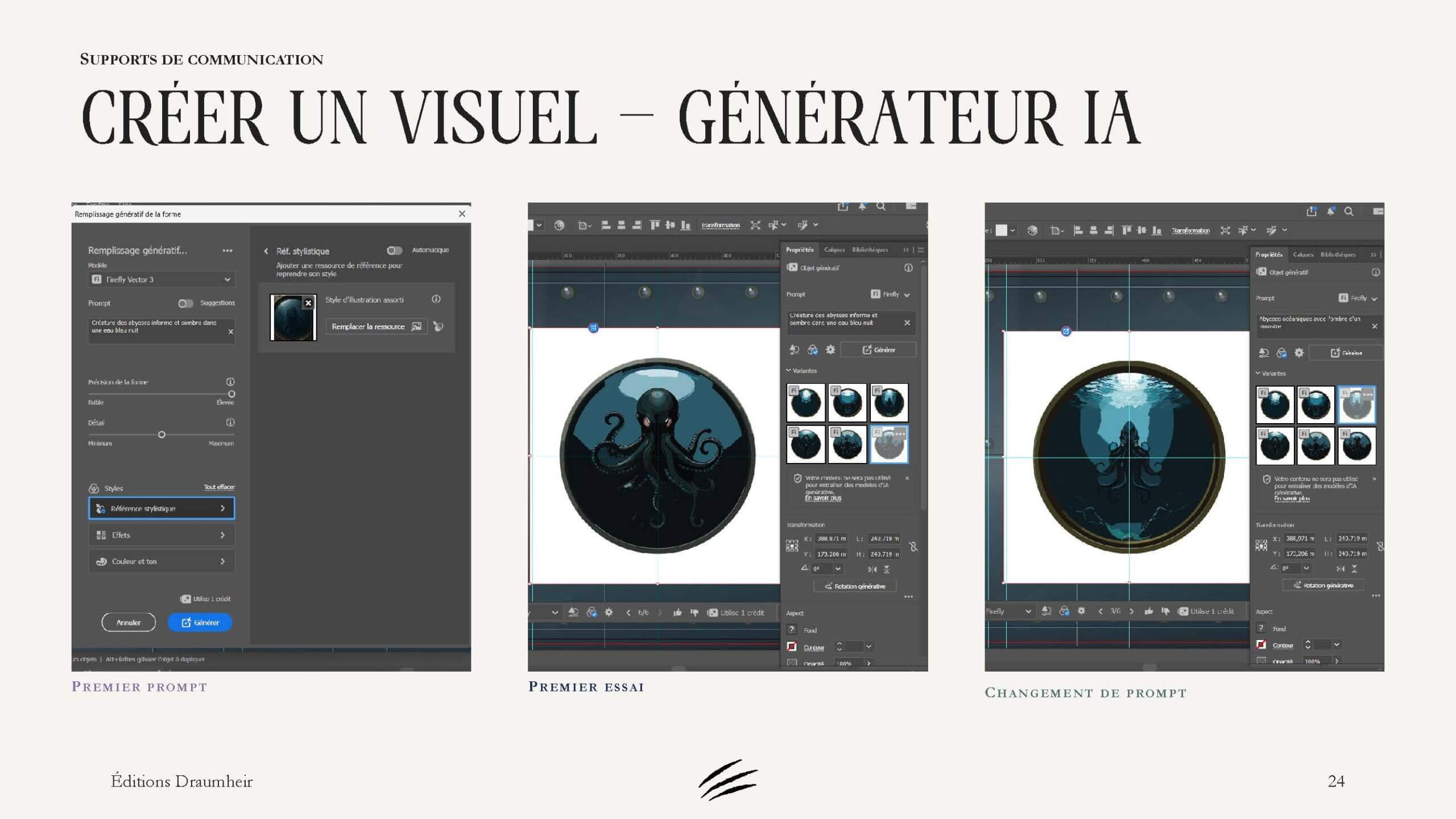 Création d'un visuel avec l'aide de l'IA