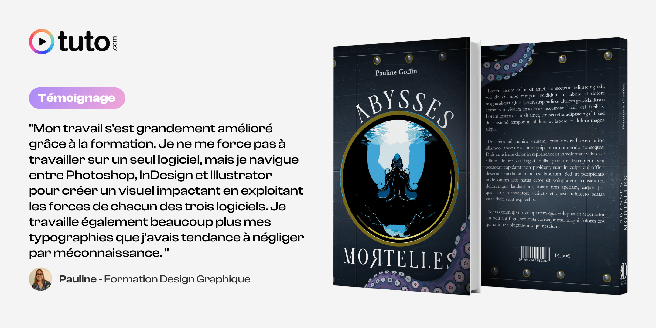 Témoignage de Pauline Goffin sur son retour d'expérience de la formation Design Graphique