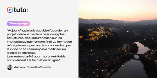 De la communication à la vidéo, le témoignage d'Anthony sur sa formation Vidéaste