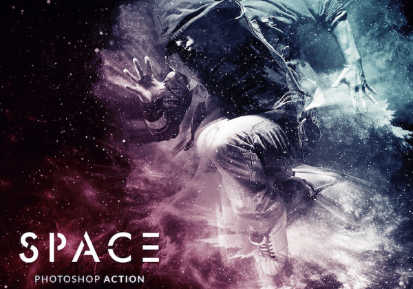 Action Photoshop Space