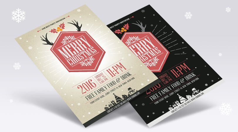 free-vintage-christmas-flyer-template-design-feature-image