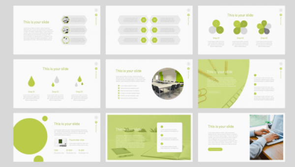 Nature Green Powerpoint template