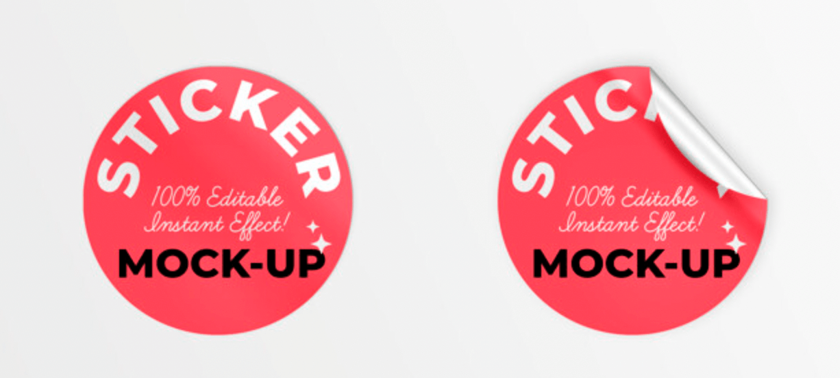 Download 15 mockups de stickers gratuits pour vos travaux ...