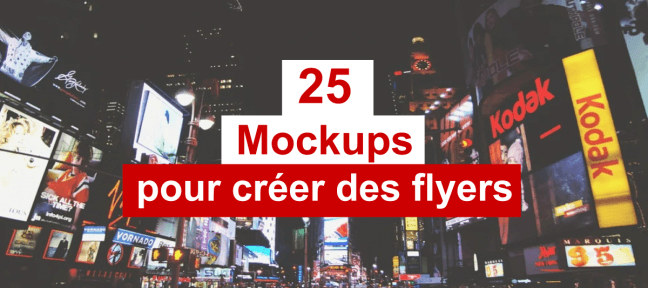 25 mockups gratuits pour vos flyers