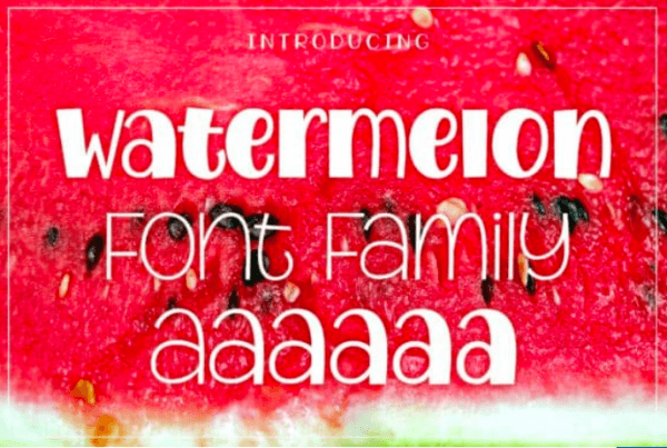 watermelon font