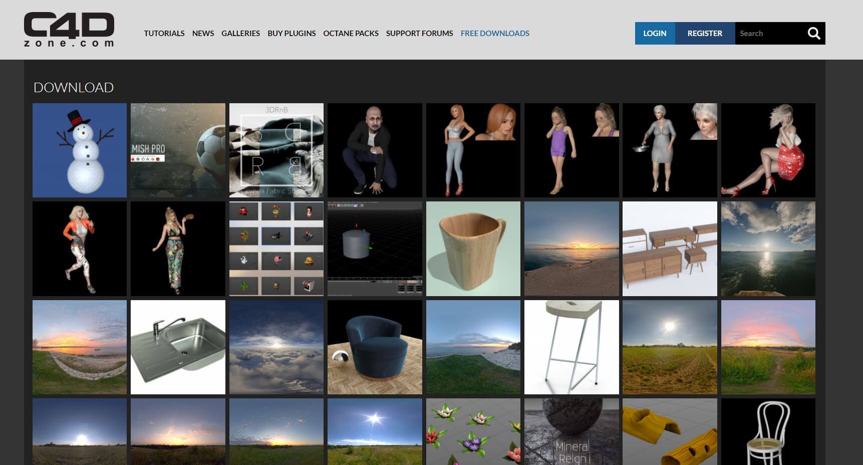 12 sites de modèles 3D pour vos scènes sur C4D - Blog Tuto.com