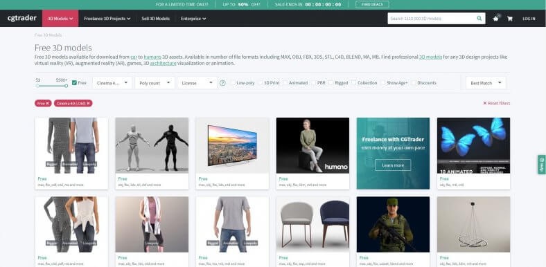 12 sites de modèles 3D pour vos scènes sur C4D - Blog Tuto.com