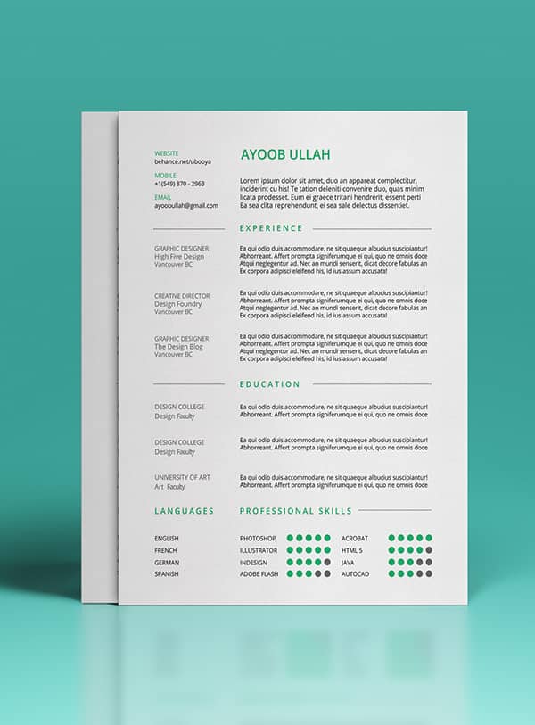 19 templates de CV gratuits et élégants à télécharger