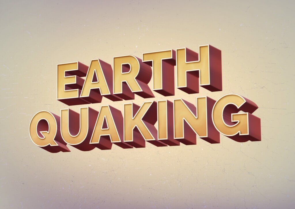 effet-texte-earth-quaking