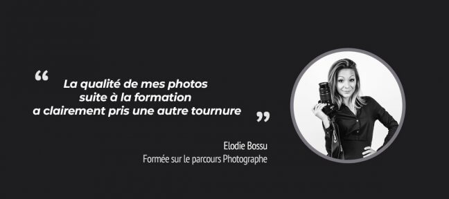 La formation Photographe de Tuto.com suivie par Elodie