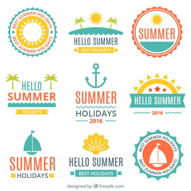 flat-summer-sailing-badges