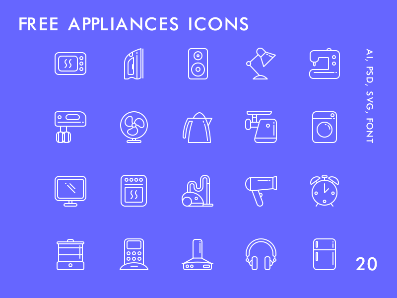 free-appliances-icons
