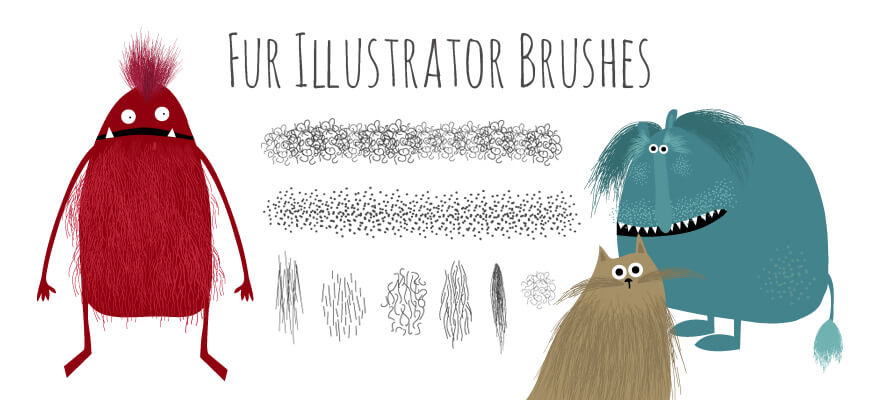 hairy-fur-illustrator-brushes