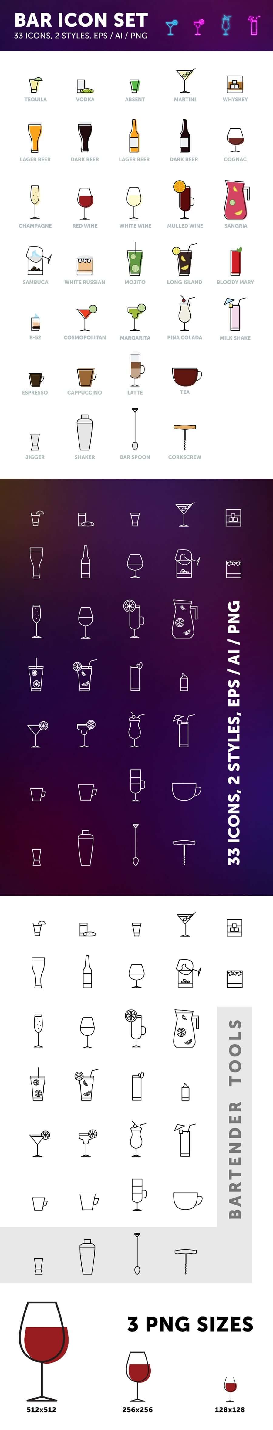 icones-bar-cocktails