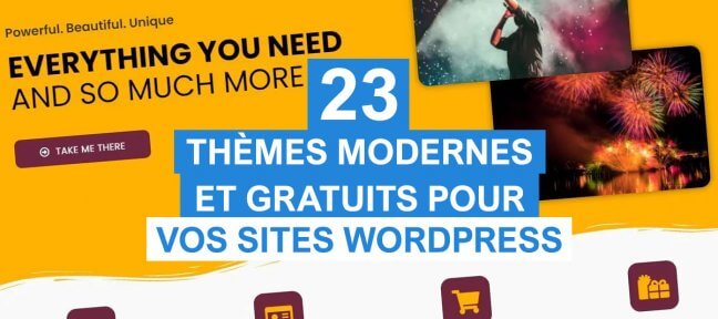 23 thèmes WordPress gratuits pour mettre en valeur votre site