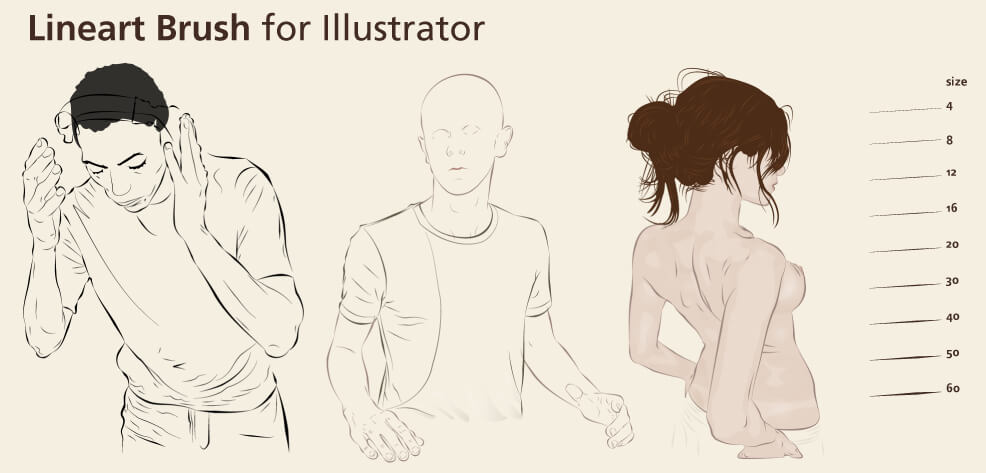 lineart-illustrator-brush