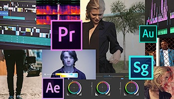 Illustration Formation Montage vidéo avec Adobe Premiere PRO